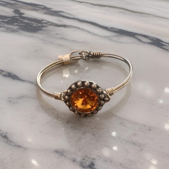 NEW Luca + Danni GOLD TOPAZ GEM STONE bracelet, NWT - Picture 2 of 12